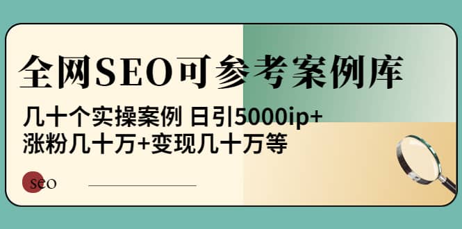《全网SEO可参考案例库》几十个实操案例-克用笔记