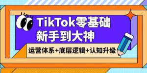 TikTok零基础新手到大神：运营体系 底层逻辑 认知升级（9节系列课）-克用笔记