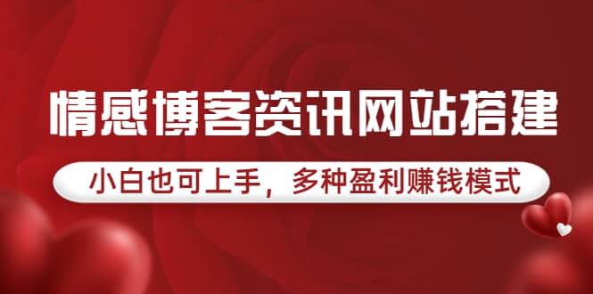 情感博客资讯网站搭建教学，小白也可上手，多种盈利赚钱模式（教程 源码）-克用笔记