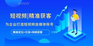 短视频|精准获客 为企业打造短视频自媒体账号 (精准定位 引流 持续获客)-克用笔记