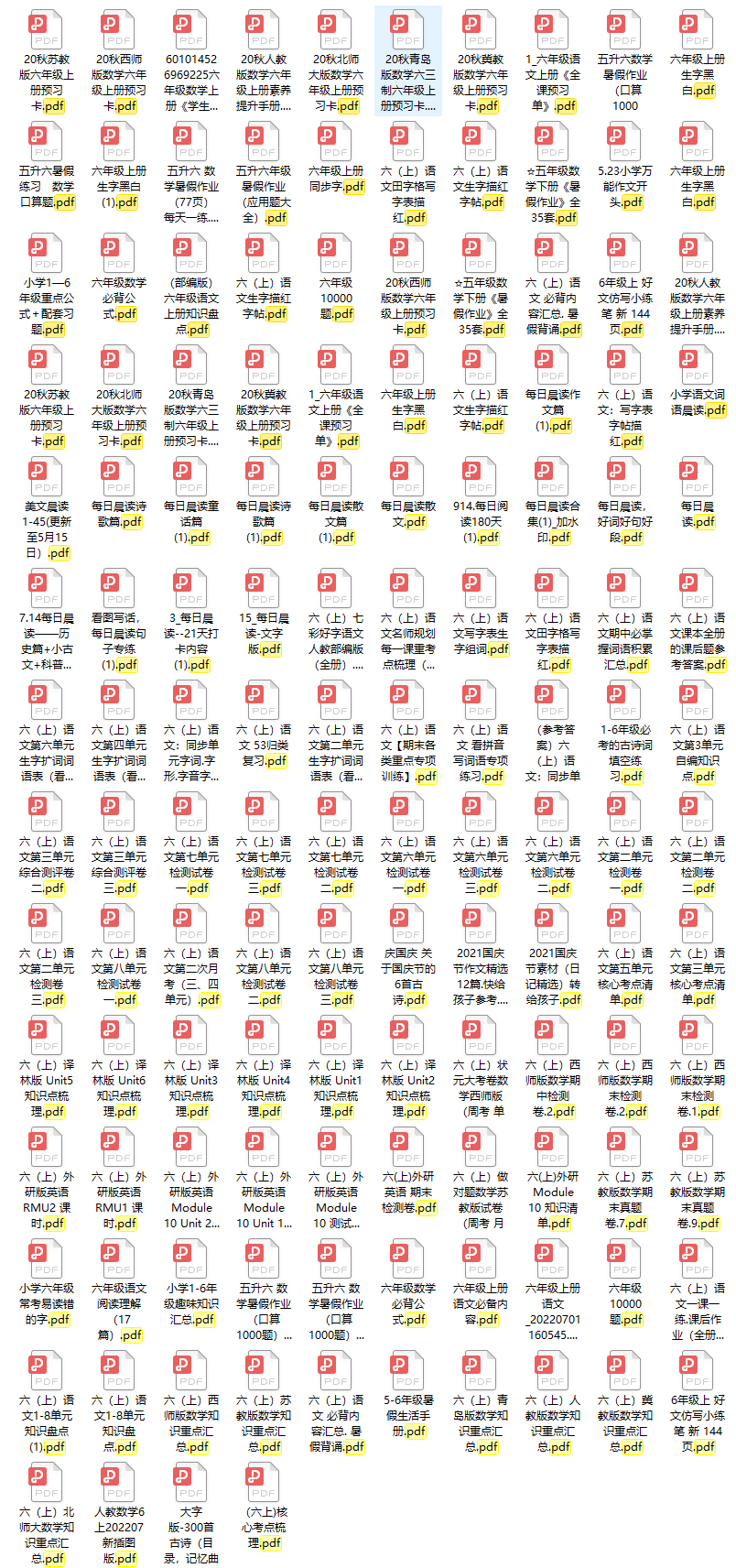 图片[3]-小学|六年级上/下册教辅试题资料【打包】-克用笔记