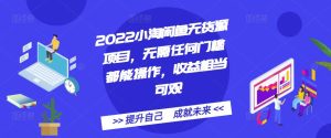 2022小淘闲鱼无货源项目，无需任何门槛都能操作，收益相当可观-克用笔记