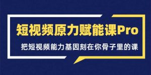 短视频原力赋能课Pro，把短视频能力基因刻在你骨子里的课（价值4999元）-克用笔记