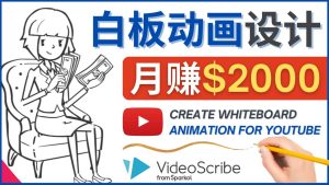创建白板动画（WhiteBoard Animation）YouTube频道，月赚2000美元-克用笔记
