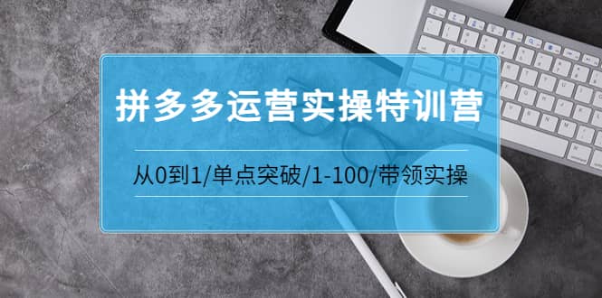 青云:拼多多运营实操特训营：从0到1/单点突破/1-100/带领实操 价值2980元-克用笔记