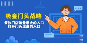 吸金门头战略，餐饮门店量流最的大入口，打开门头流量的入口-克用笔记