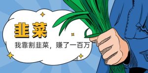 我靠割韭菜 赚了一百万-克用笔记