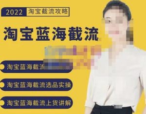 2022淘宝蓝海截流攻略，淘宝蓝海截流选品上货实操讲解-克用笔记