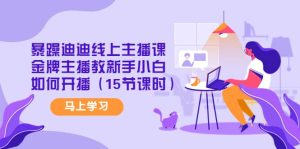 暴躁迪迪线上主播课，金牌主播教新手小白如何开播（15节课时）-克用笔记