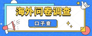 外面收费5000 海外问卷调查口子查项目，认真做单机一天200-克用笔记