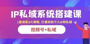 IP私域 系统搭建课，视频号 私域 1套 体系 3大课程，打通你的个人ip私域-克用笔记