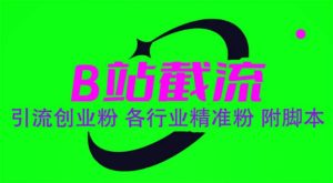 B站截流 引流创业粉 各行业精准粉-克用笔记