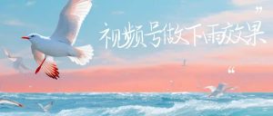 视频号做下雨视频一个账号一周涨粉10W 年入100w-克用笔记