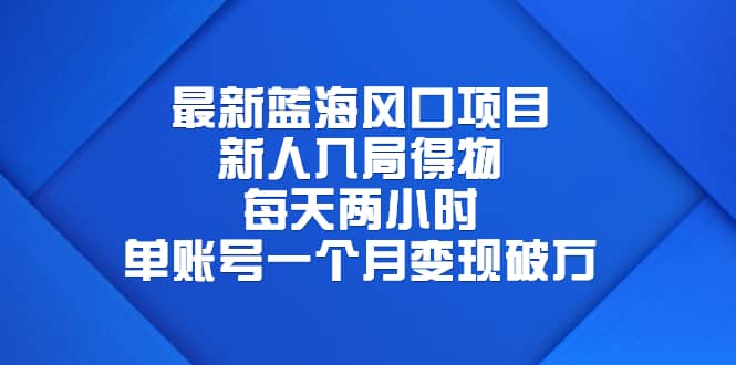 最新蓝海风口项目，新人入局得物，每天两小时，单账号一个月变现破万-克用笔记
