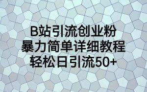 B站引流创业粉，暴力简单详细教程，轻松日引流50-克用笔记