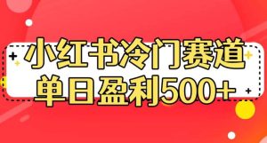 小红书冷门赛道，单日盈利500 【揭秘】-克用笔记
