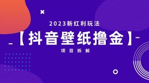 2023新红利玩法：抖音壁纸撸金项目-克用笔记