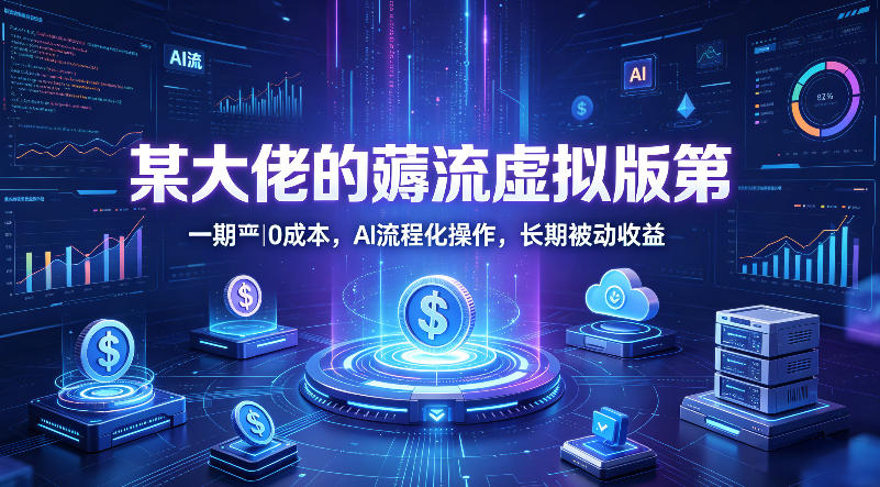 某大佬的薅流虚拟版第一期丨0成本，AI流程化操作，长期被动收益-克用笔记