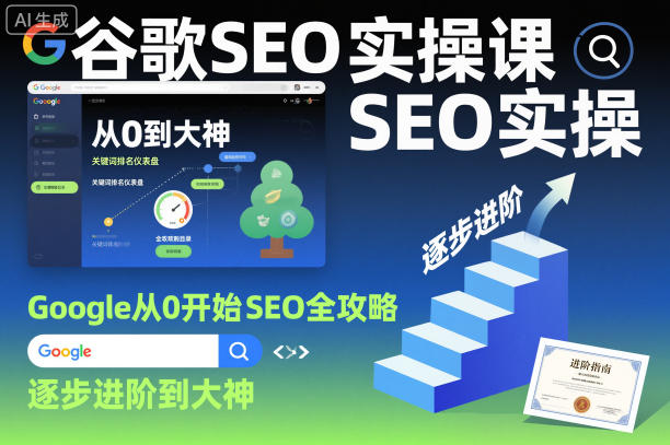 谷歌SEO实操课，Google从0开始SEO全攻略，逐步进阶到大神(更新26年)-克用笔记