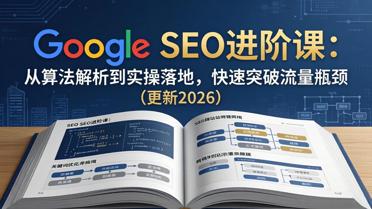 Google SEO进阶课：从算法解析到实操落地，快速突破流量瓶颈(更新2026-克用笔记