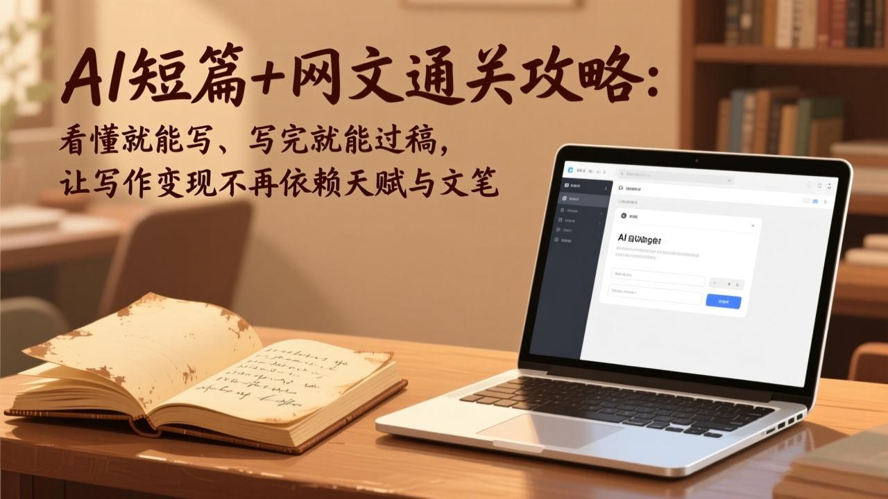 AI短篇+网文通关攻略-更新4月：看懂就能写、写完就能过稿，让写作变现不再依赖天赋与文笔-克用笔记