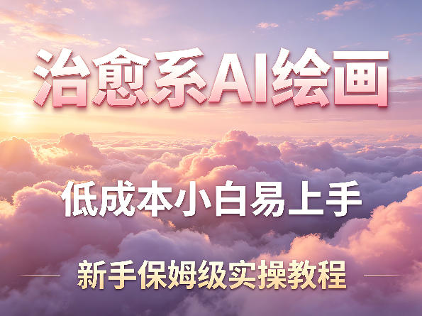治愈系AI绘画提示词项目，低成本小白易上手，每天10分钟，新手保姆级实操教程-克用笔记