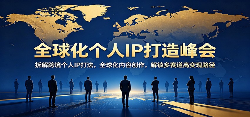 全球化个人IP打造峰会：拆解跨境个人IP打法，全球化内容创作，解锁多赛道高变现路径-克用笔记
