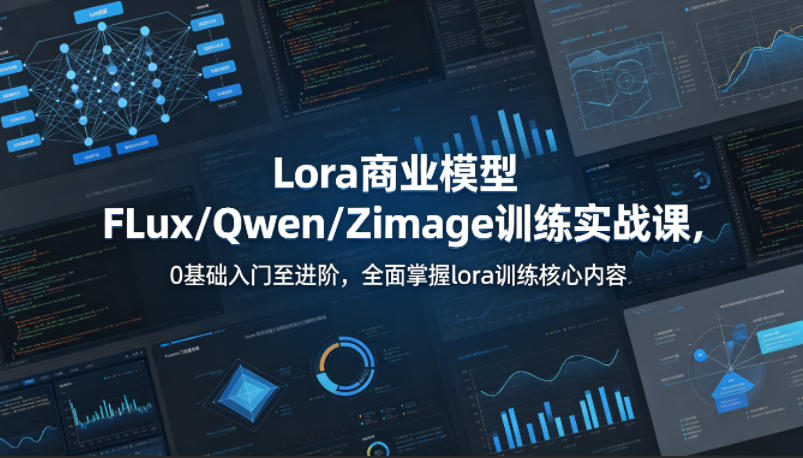 系统性学习Lora商业模型FLux／Qwen／Zimage训练实战课，0基础入门至进阶，全面掌握lora训练核心内容-克用笔记