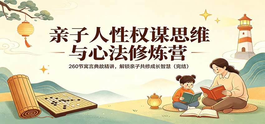 亲子人性权谋思维与心法修炼营：260节寓言典故精讲，解锁亲子共修成长智慧(完结)-克用笔记