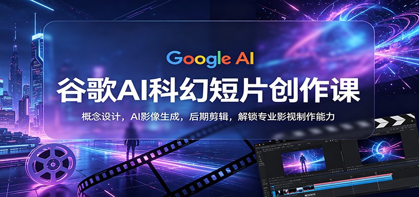 谷歌AI科幻短片创作课：概念设计，AI影像生成，后期剪辑，解锁专业影视制作能力-克用笔记