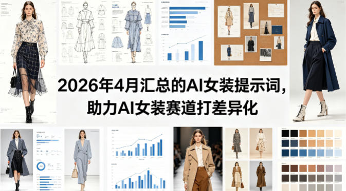 2026年4月汇总的AI女装提示词，助力AI女装赛道打差异化-克用笔记