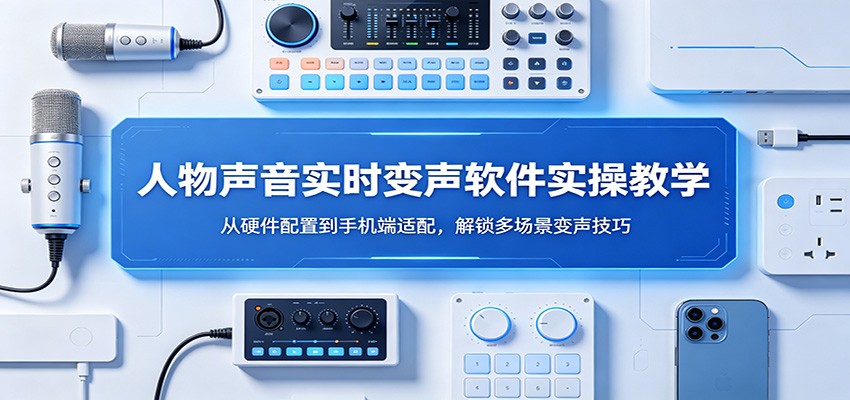 人物声音实时变声软件实操教学：从硬件配置到手机端适配，解锁多场景变声技巧-克用笔记