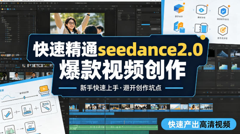 快速精通seedance2.0爆款视频创作，快速产出高清视频，避开大量创作坑点，新手也能快速上手-克用笔记