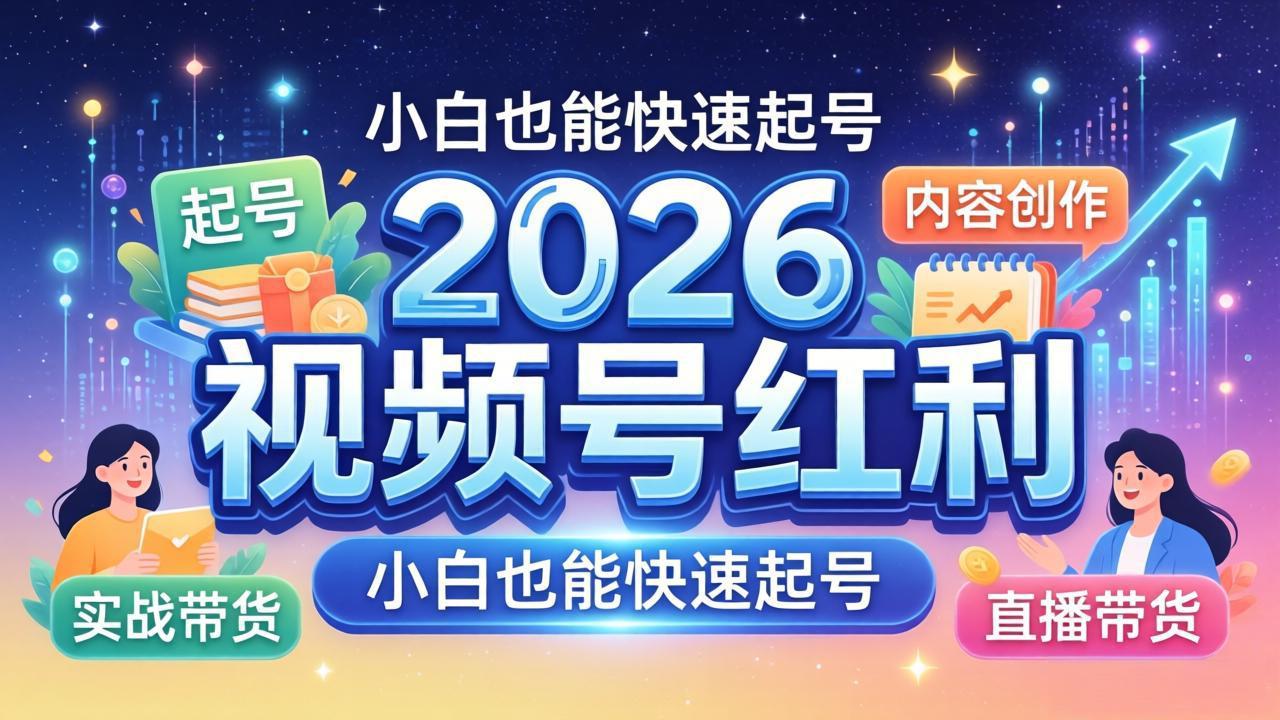 2026视频号红利实战营，大佬亲授起号、内容、直播、IP、投流、私域、矩阵全套落地打法-克用笔记