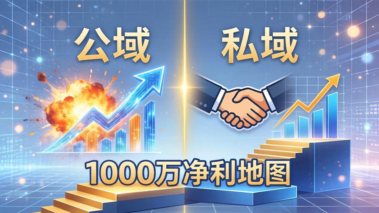 公域玩命出爆款，私域悄悄做成交：这套AI内训课，2026给你打通1000万净利的地图-克用笔记