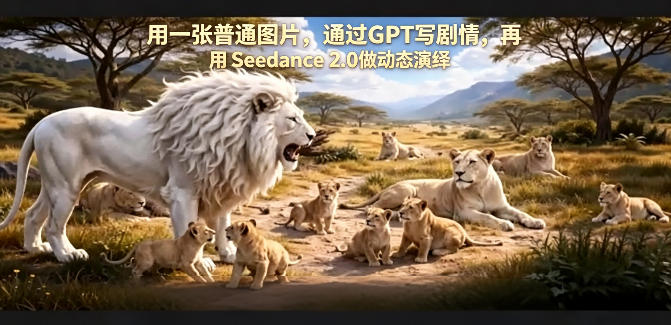 用一张普通图片，通过GPT写剧情，再用Seedance 2.0做动态演绎，居然能生成迪士尼风格搞笑动画-克用笔记