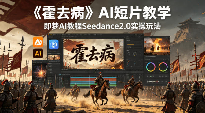 《霍去病》AI短片教学，即梦AI教程Seedance2.0实操玩法-克用笔记