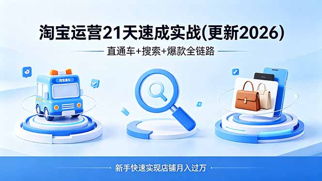 淘宝运营21天速成实战(更新4月-克用笔记