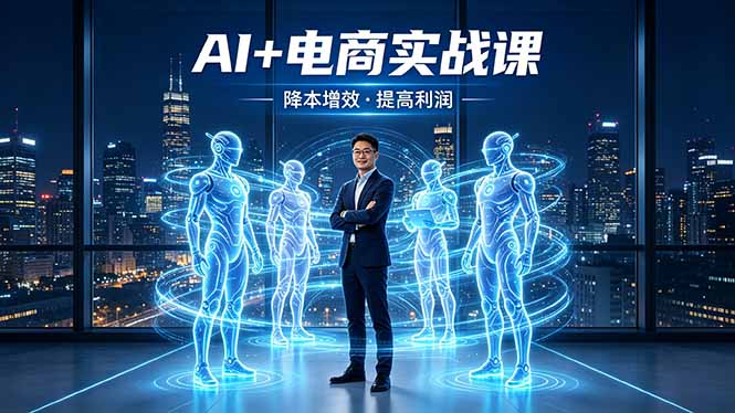 AI+电商实战课，1人+N个AI 智能体，把SOP变AI员工，实现降本增效提高利润-克用笔记