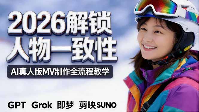 2026独创解锁人物一致性：AI真人版MV制作，不讲空话，不拼概念，全流程实操-克用笔记