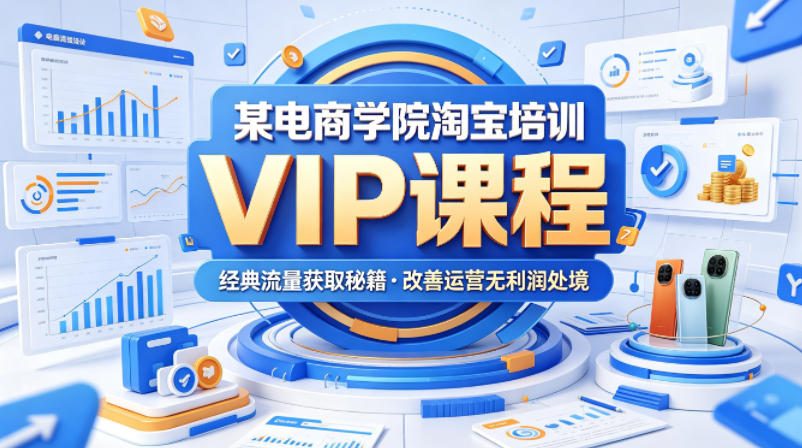 某电商学院淘宝培训VIP课程，各种经典有用的流量获取秘籍，改善运营产品没利润的处境(2026年5月)-克用笔记