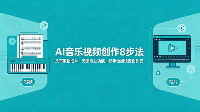 AI音乐视频创作8步法：从写歌到成片，无需专业功底，新手也能快速出作品-克用笔记